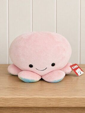 GUND Pippz Pink Octopus Plush 10" Wide Glitter Tentacles NWT